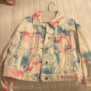 Tie dye fable denim jacket